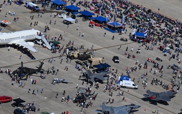 Aerial view of the 2025 Joint Base Andrews Air Show