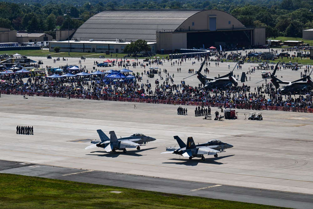 Spectators gather at the 2025 Joint Base Andrews Air Show