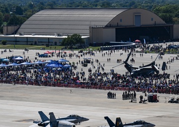 Spectators gather at the 2025 Joint Base Andrews Air Show