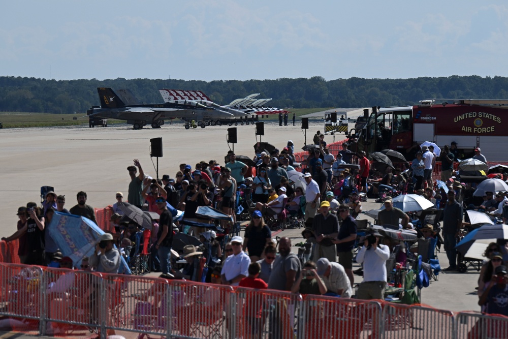 Spectators gather at the 2025 Joint Base Andrews Air Show