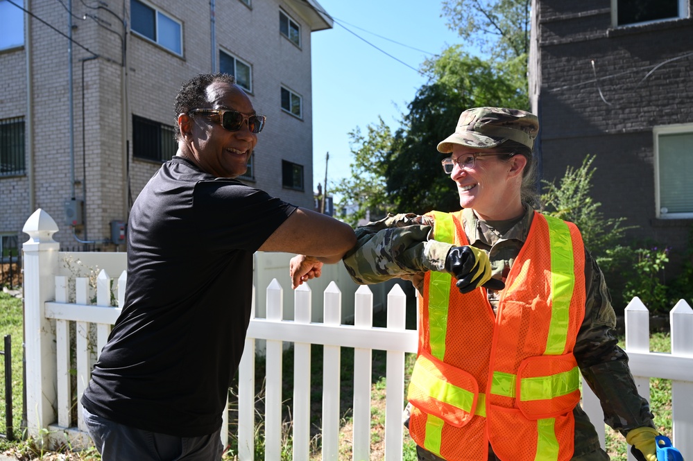 Task Force Beautification teams with Advisory Neighborhood Commission (ANC) in the District’s Ward 8