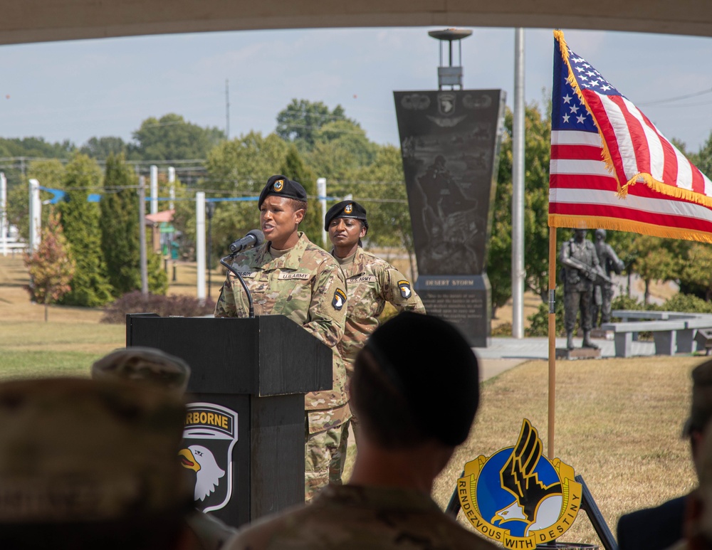 101st HHBN CSM Change of Command