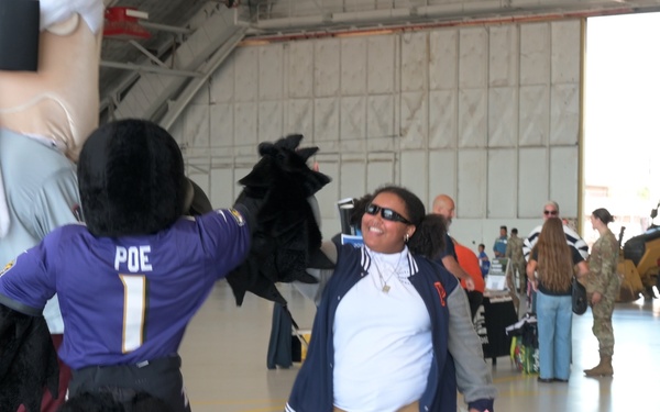 Mascots visit the 2025 Joint Base Andrews Air Show