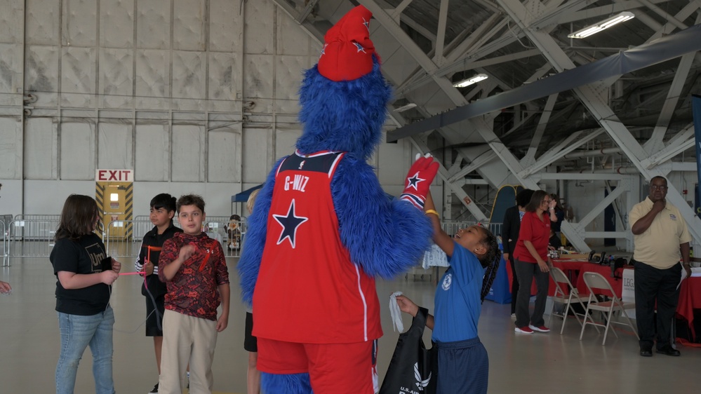 Mascots visit the 2025 Joint Base Andrews Air Show