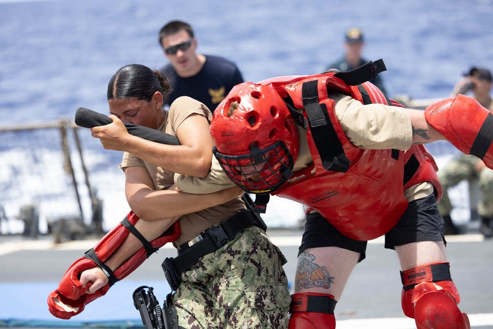 USS Curtis Wilbur (DDG 54) Conducts OC Spray Day During Security Reaction Force Basic Course