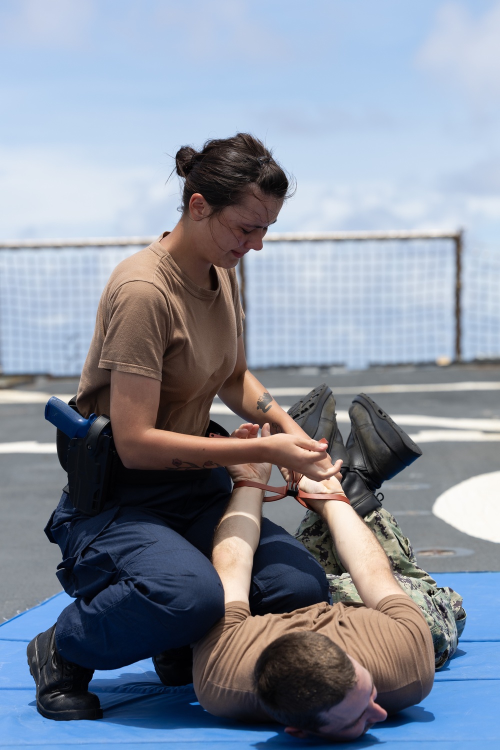 USS Curtis Wilbur (DDG 54) Conducts OC Spray Day During Security Reaction Force Basic Course