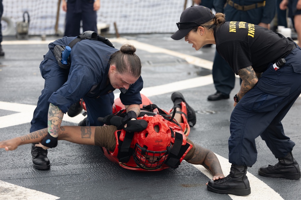 USS Curtis Wilbur (DDG 54) Conducts OC Spray Day During Security Reaction Force Basic Course