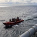 USS Bulkeley (DDG 84) receives a personnel transfer during the Northern Coasts 2025