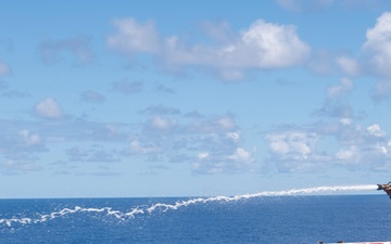 USS America (LHA 6) Washes Down Flight Deck