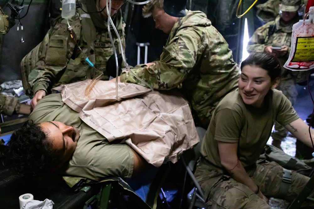 U.S. Troops Train for Prolonged Field Care in Contested Skies at Saber Junction 25