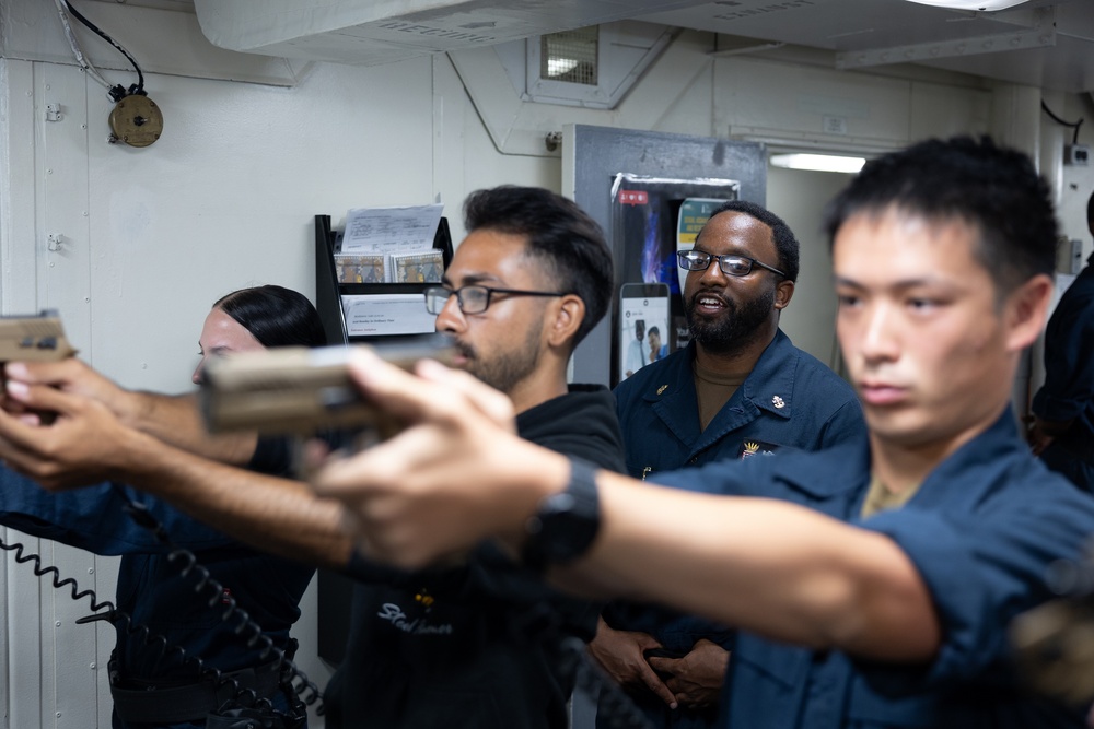Weapons Familiarization Aboard USS Curtis Wilbur (DDG 54)