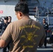 Sailors aboard the USS John Finn conduct an M240 gunshoot in the South China Sea