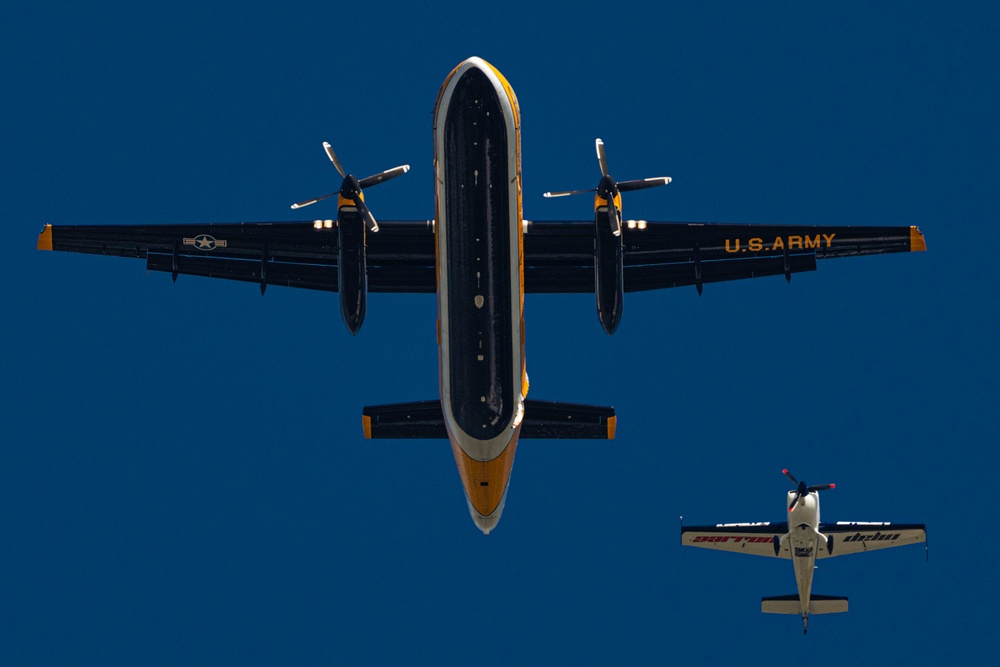 U.S. Army Parachute Team At The Joint Base Andrews Airshow