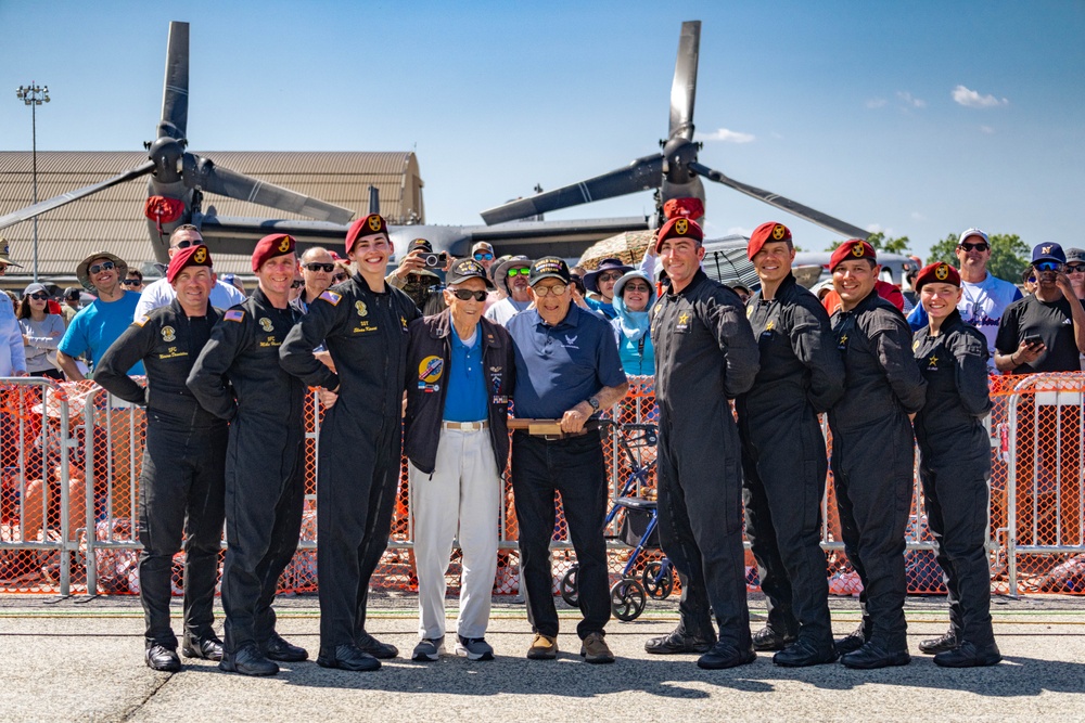 U.S. Army Parachute Team At The Joint-Base Andrews Airshow