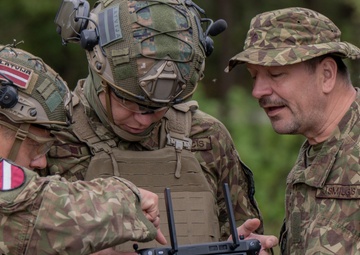 Latvian Explosive Ordnance Team Clears Trenches During Engineer Thunder 2025