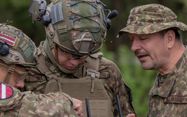 Latvian Explosive Ordnance Team Clears Trenches During Engineer Thunder 2025