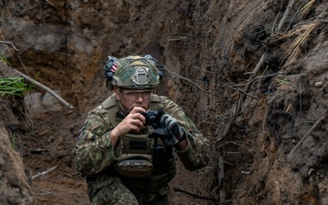 Latvian Explosive Ordnance Team Clears Trenches During Engineer Thunder 2025