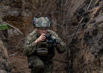 Latvian Explosive Ordnance Team Clears Trenches During Engineer Thunder 2025