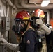 USS Curtis Wilbur (DDG 54) Conducts Flying Squad Drill