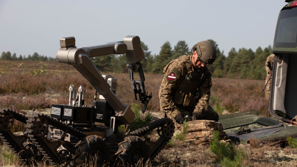 Latvia EOD Team Car Bomb Scenario During Engineer Thunder 2025