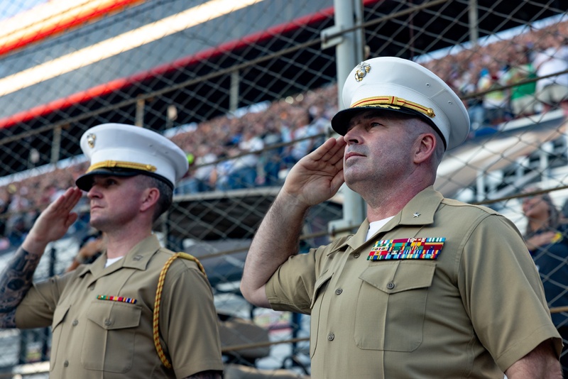 U.S. Marines celebrate 250th Birthday at the Bass Pro Shops Night Race