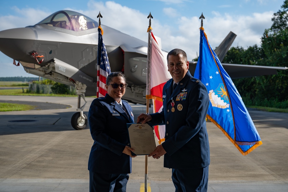 125th Communications Squadron Change of Command