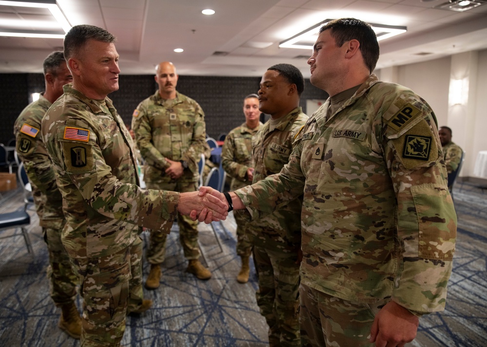 MS National Guard, Command Sgt. Maj. Joseph Cook, Senior Enlisted Leader, Recognizes Leadership
