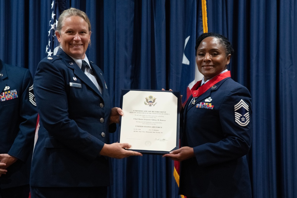 Texas Air National Guard Chief Master Sergeant retires after a distinguished career