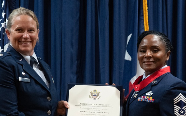Texas Air National Guard Chief Master Sergeant retires after a distinguished career