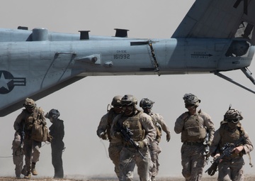 U.S. Marines with 1st Bn., 11th Marines complete helicopter raid during Cobra Fury