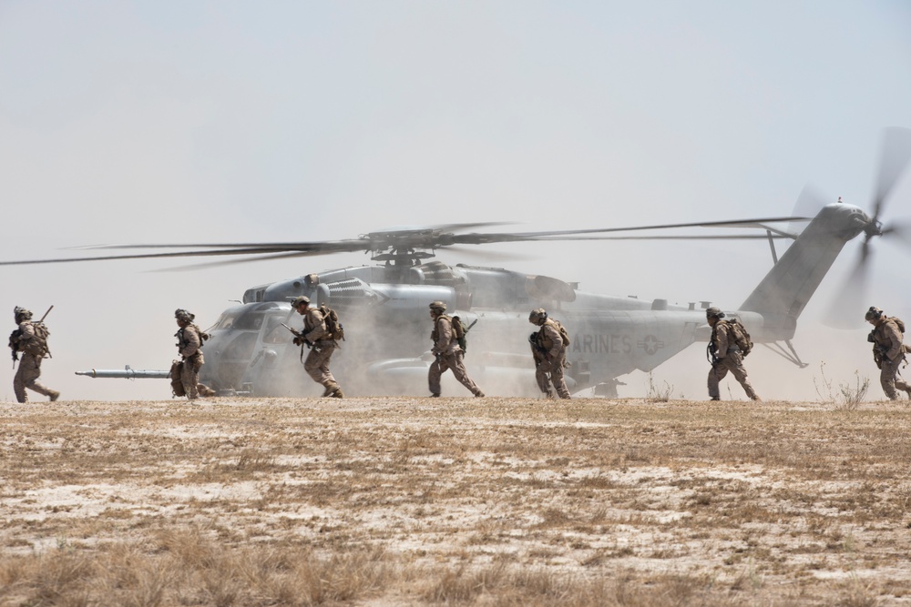 U.S. Marines with 1st Bn., 11th Marines complete helicopter raid during Cobra Fury 25.2