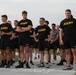 Soldiers prepare for the two-mile run