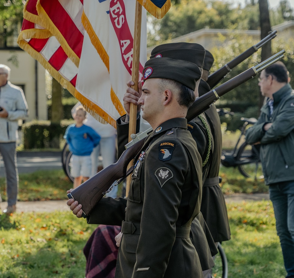 Screaming Eagles at the Market Garden Remembrance Ceremony and Elderly Home Visit -  Sint Oedenrode