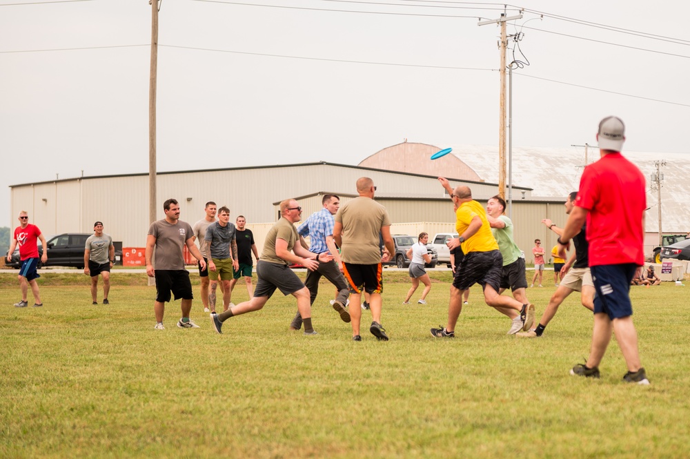 Airmen participate in field day for Suicide Prevention Awareness Month