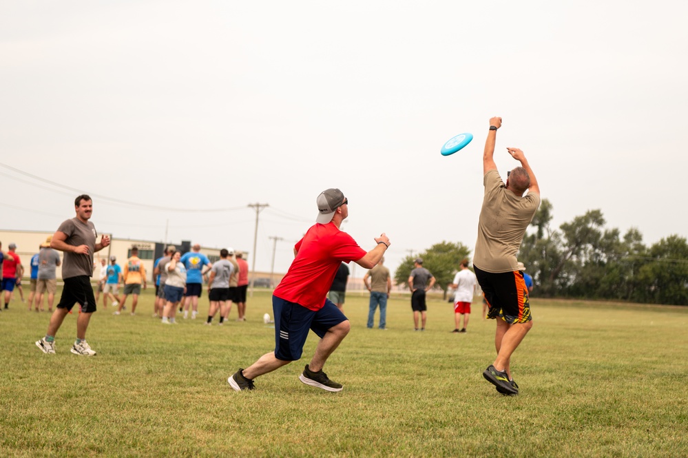 Airmen participate in field day for Suicide Prevention Awareness Month