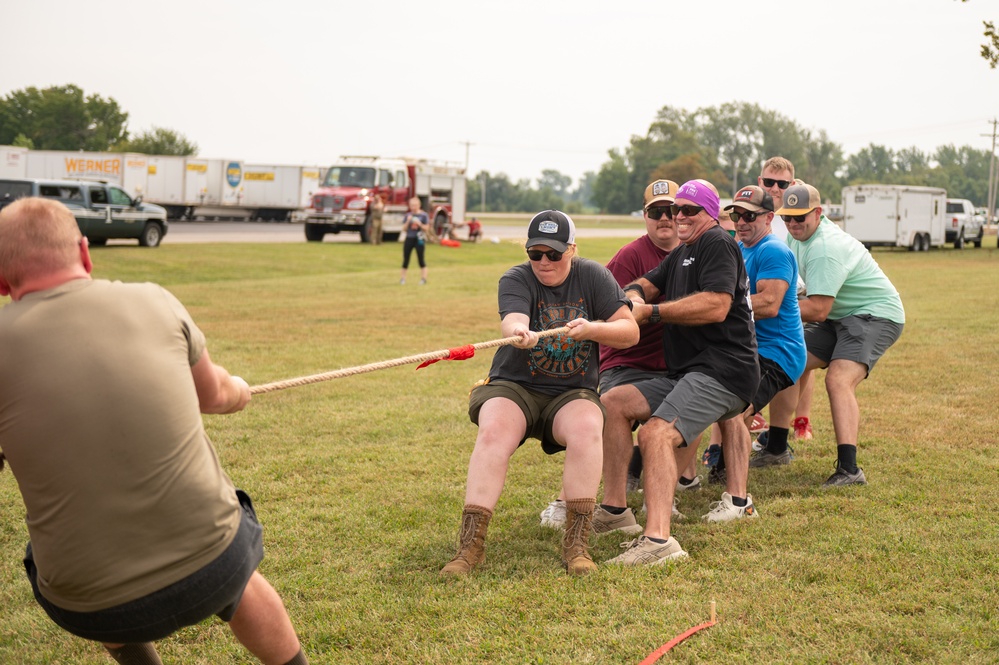 Airmen participate in field day for Suicide Prevention Awareness Month