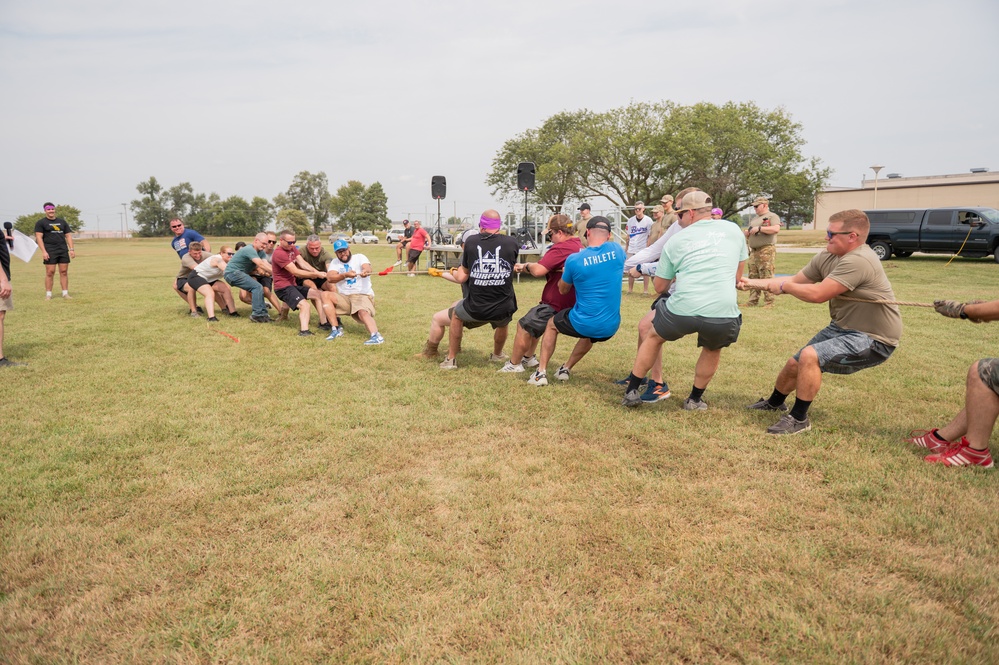 Airmen participate in field day for Suicide Prevention Awareness Month