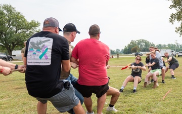Airmen participate in field day for Suicide Prevention Awareness Month