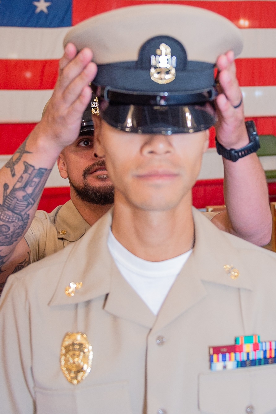 NRC Alameda and San Jose Navy Chiefs Pinned