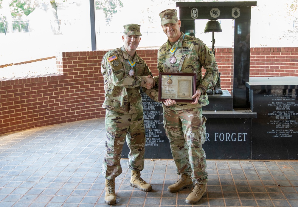 Colonel Karl J. Painter was awarded the prestigious Order of St. Maurice - Centurion