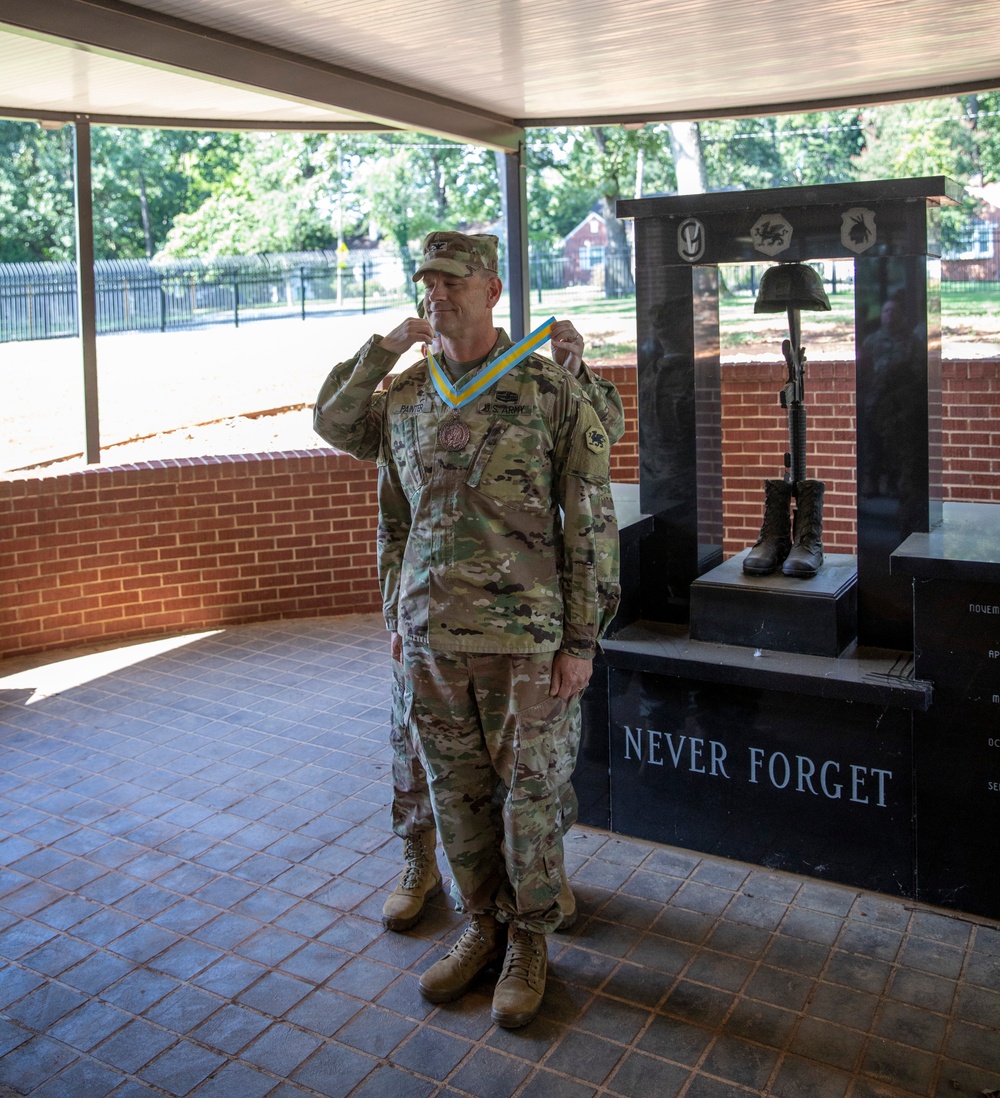 Colonel Karl J. Painter was awarded the prestigious Order of St. Maurice - Centurion