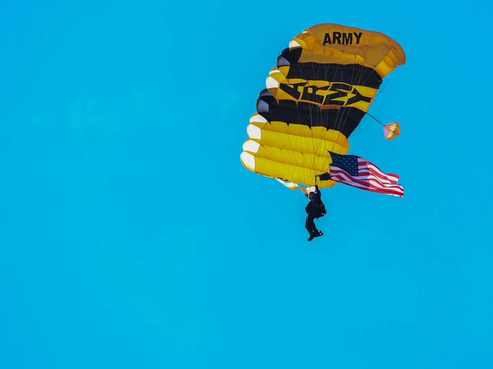 U.S. Army Golden Knights perform at the 2025 Joint Base Andrews Air Show