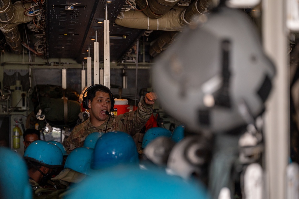 Sri Lanka Air Force conduct Airborne Operations on C-130 Hercules