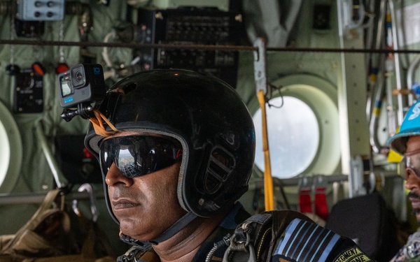 Sri Lanka Air Force conduct Airborne Operations on C-130 Hercules