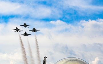 U.S. Air Force Thunderbirds perform at the 2025 Joint Base Andrews Air Show
