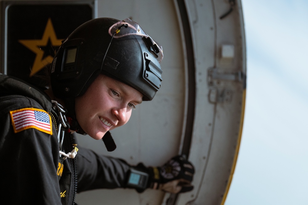 U.S. Army Golden Knights perform at the 2025 Joint Base Andrews Air Show