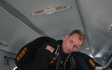 U.S. Army Golden Knights fly at the 2025 Joint Base Andrews Air Show