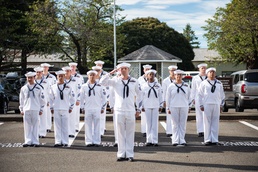 NAF Atsugi CPO Selects Participate in Morning Colors on 9/11