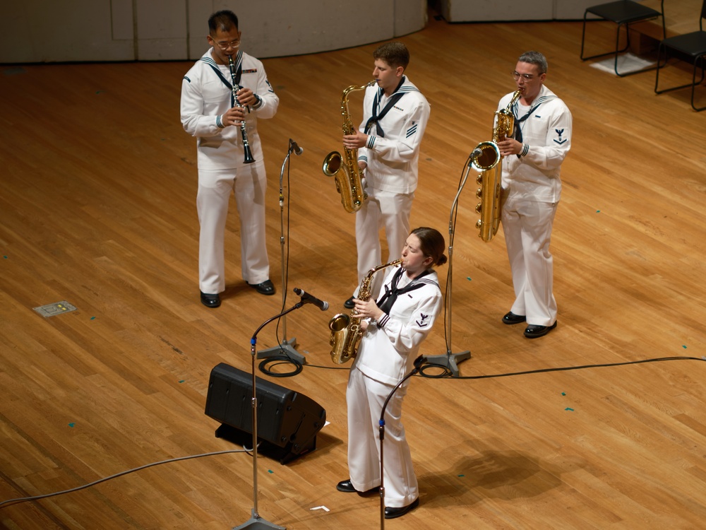 7th Fleet Band Performs at American Sound in Yokosuka