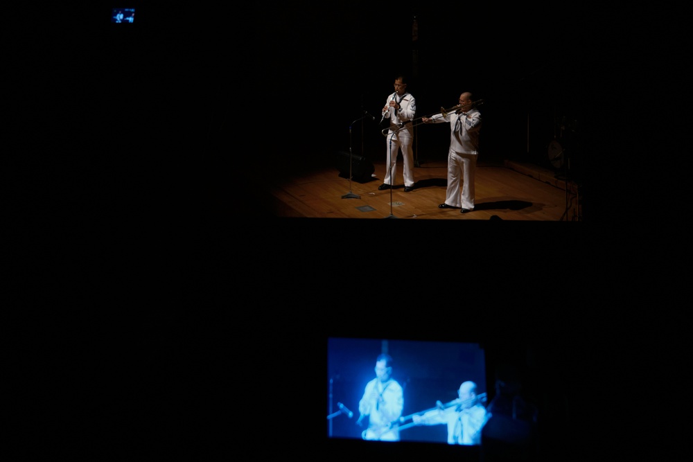 7th Fleet Band Performs at American Sound in Yokosuka